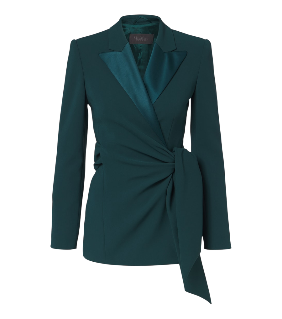Max Mara Elegante cady wrap blazer