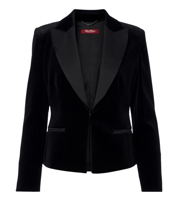 Max Mara Elegante cotton velvet blazer