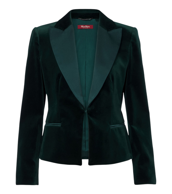Max Mara Elegante cotton velvet blazer