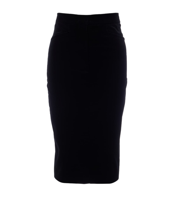 Max Mara Elegante gonna a tubino in velluto di cotone