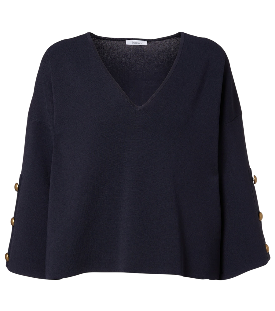 Top de crepé con adornos de Max Mara