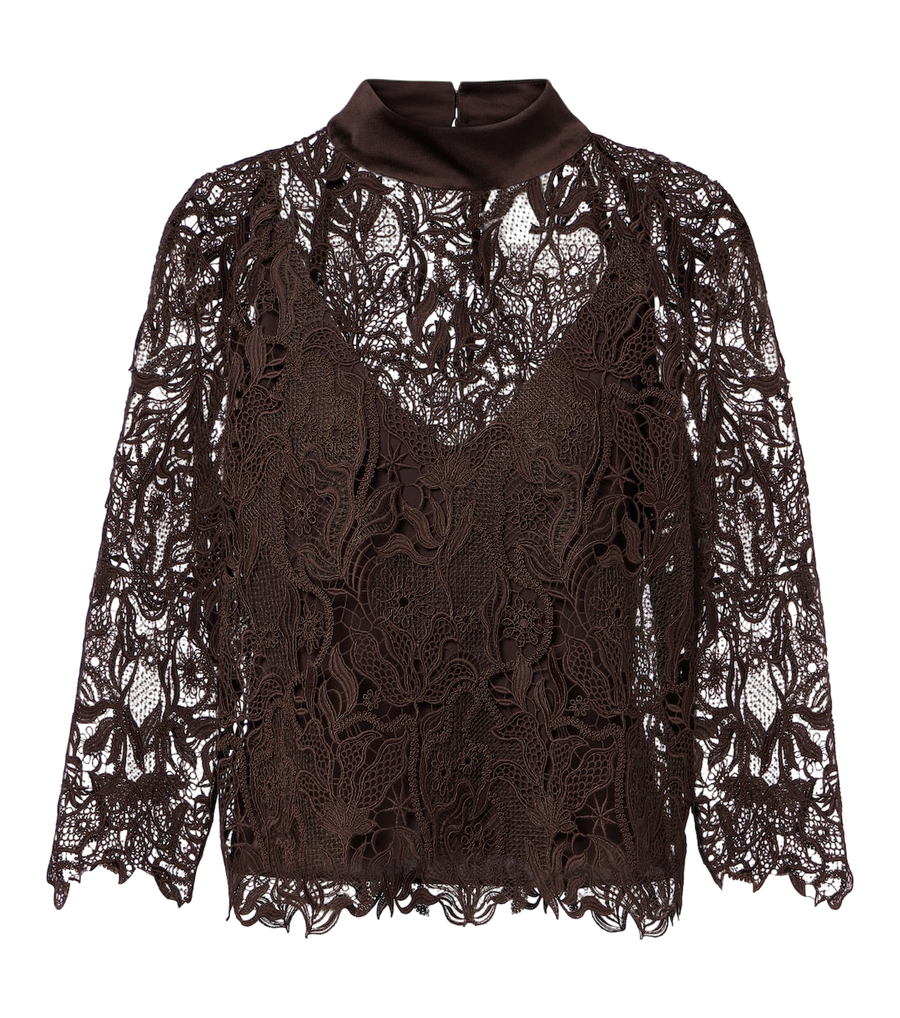 Top de encaje floral de Max Mara