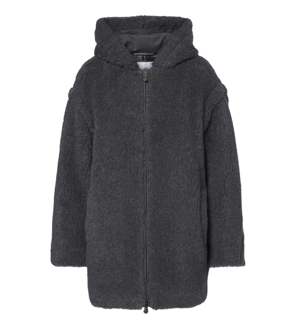 Max Mara Hooded wool, alpaca, and silk coat
