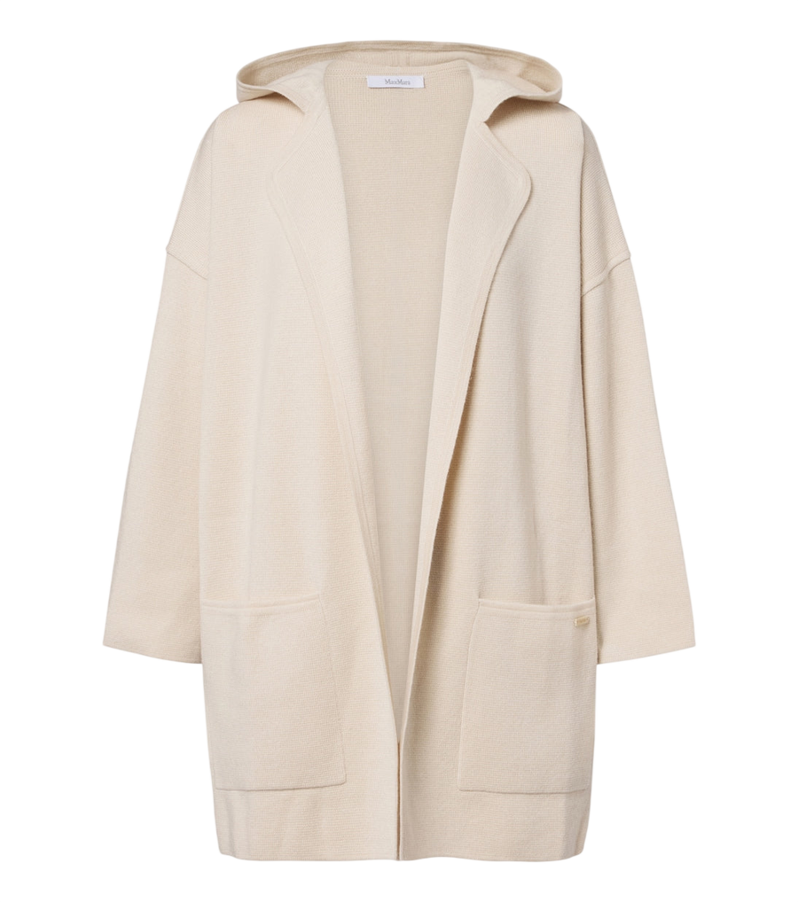 Max Mara Hooded wool and cashmere cardigan
