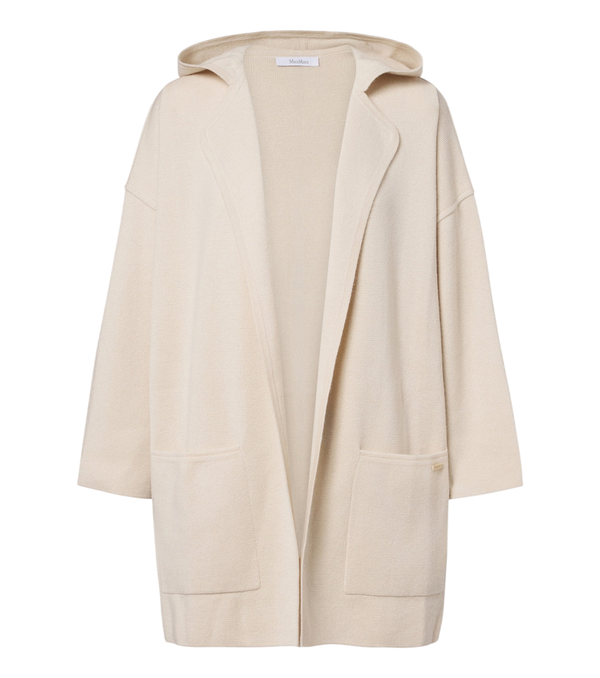 Max Mara Hooded wool and cashmere cardigan