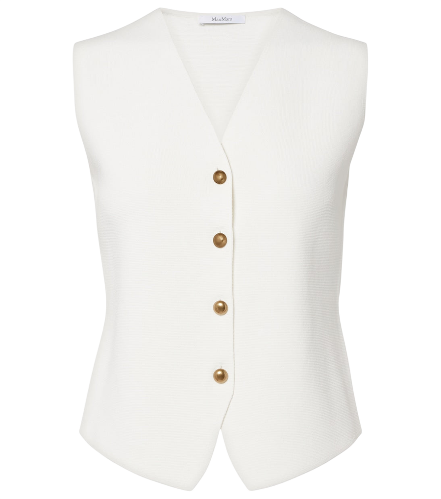 Max Mara Knitted crêpe vest