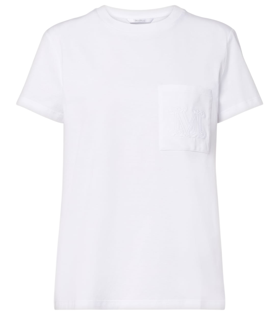 T-shirt en jersey de coton à monogramme Max Mara
