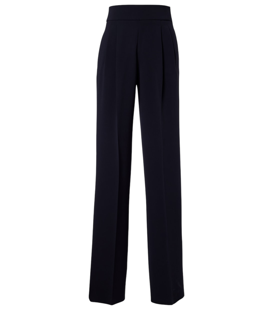 Max Mara Pleated cady straight pants