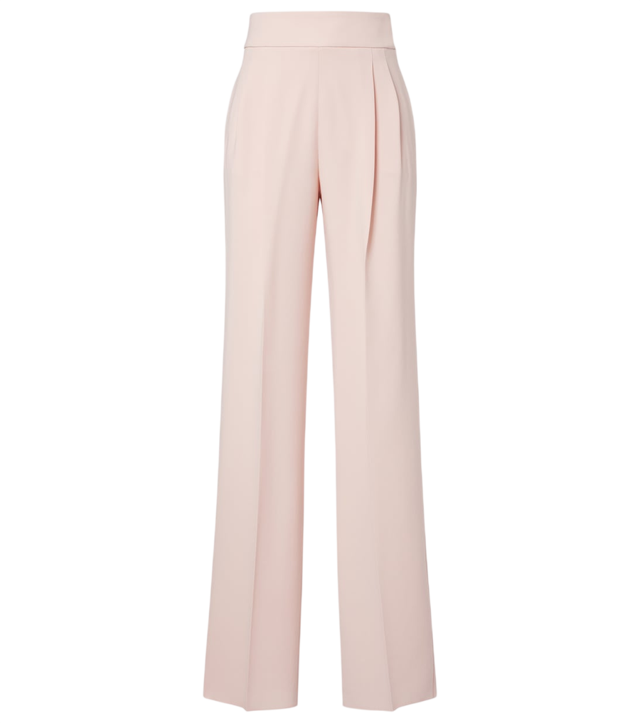 Max Mara Pleated cady straight pants