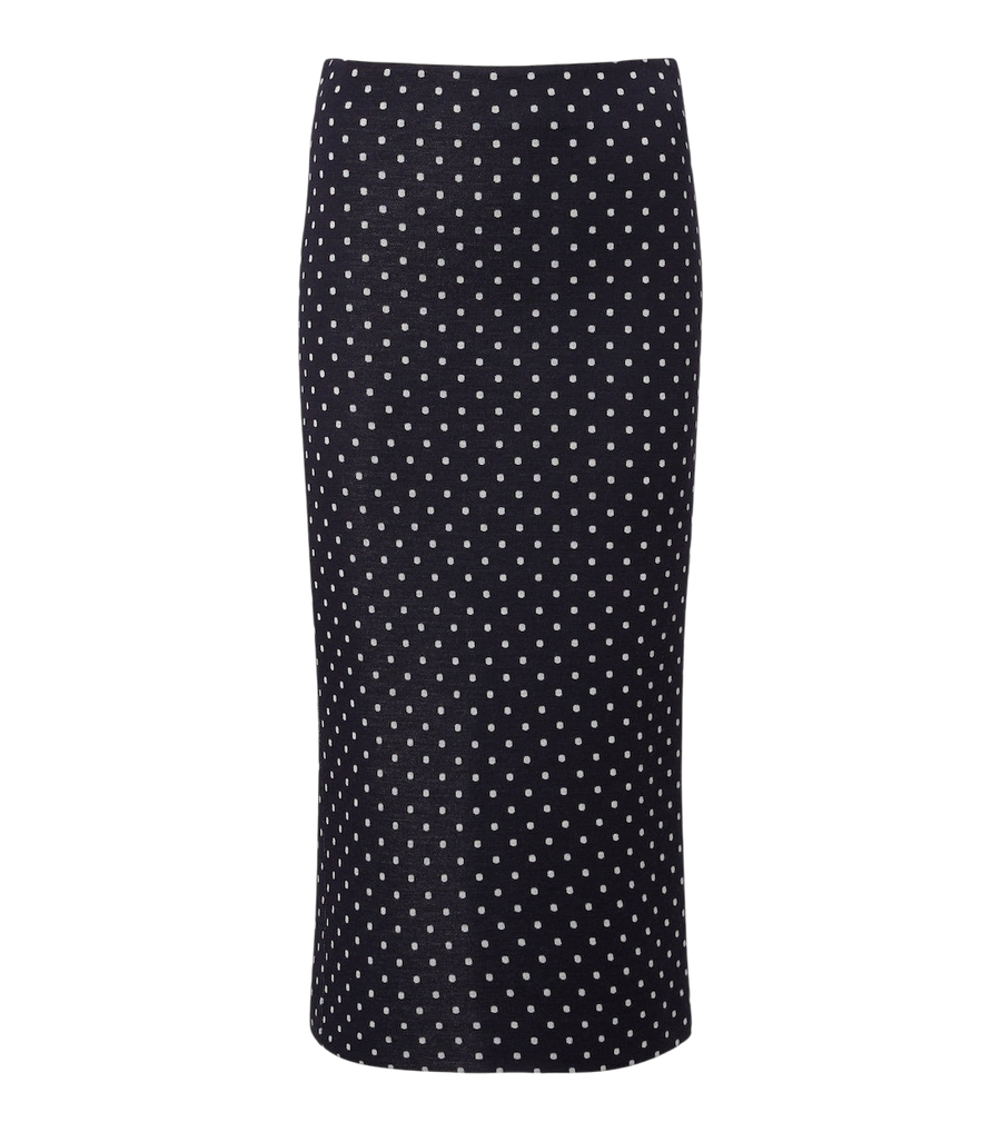 Jupe midi en jersey à pois Max Mara