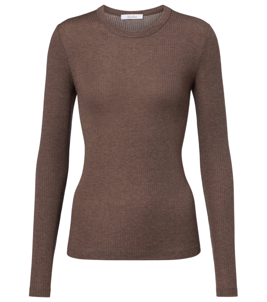 Camiseta de punto acanalado Max Mara