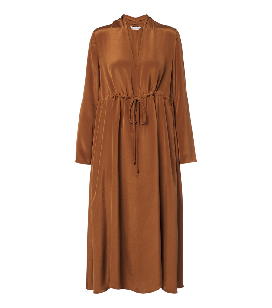 Robe midi en satin de soie Max Mara