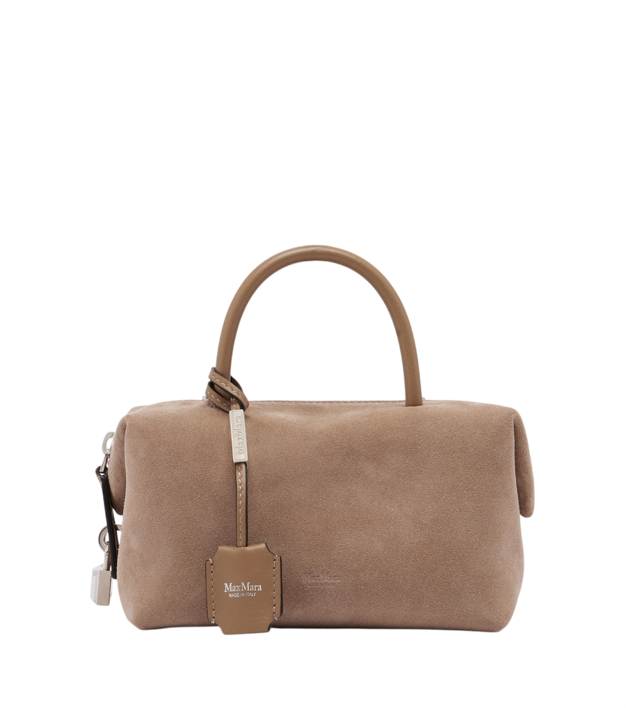 Max Mara Small suede bowling bag