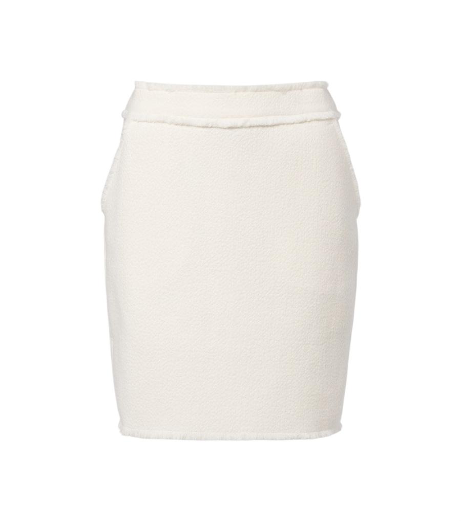 Minifalda de punto de lana virgen de Max Mara