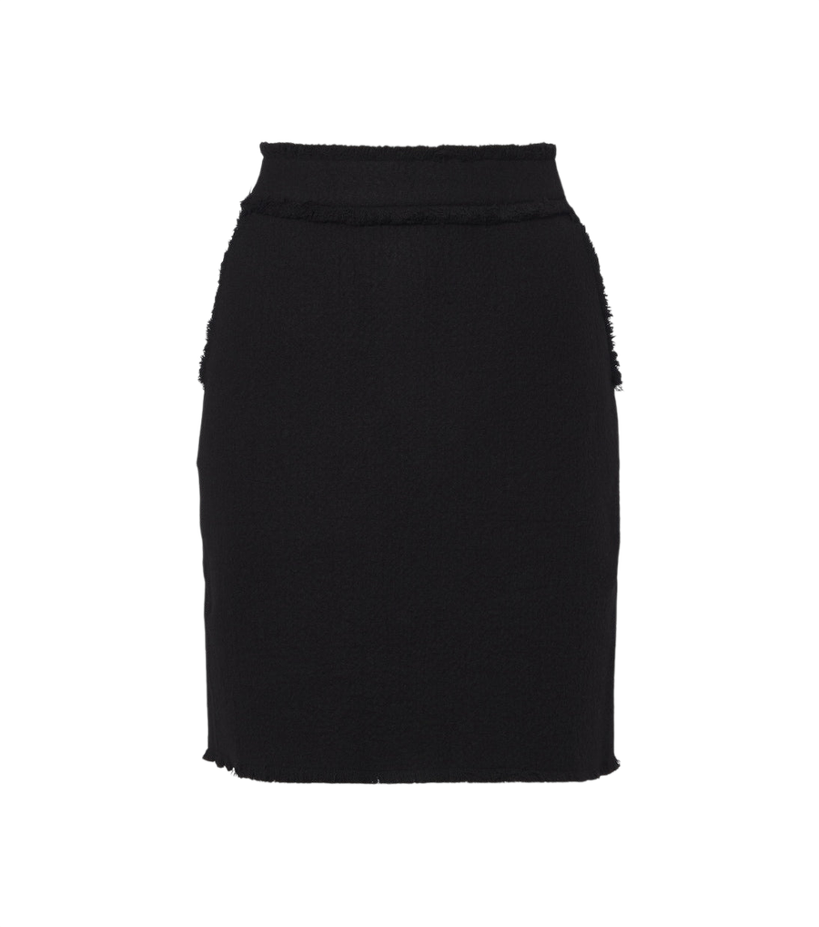 Minifalda de punto de lana virgen de Max Mara