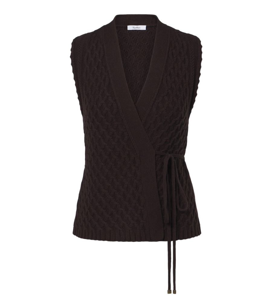 Max Mara Wool and cashmere wrap cardigan