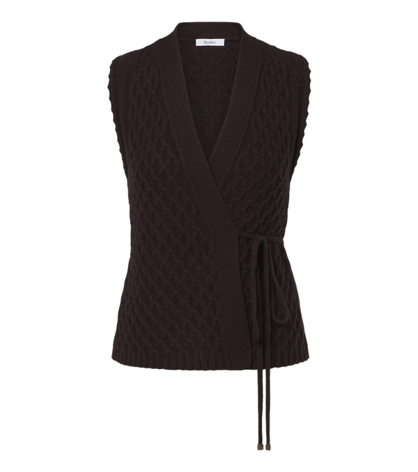 Max Mara Wool and cashmere wrap cardigan