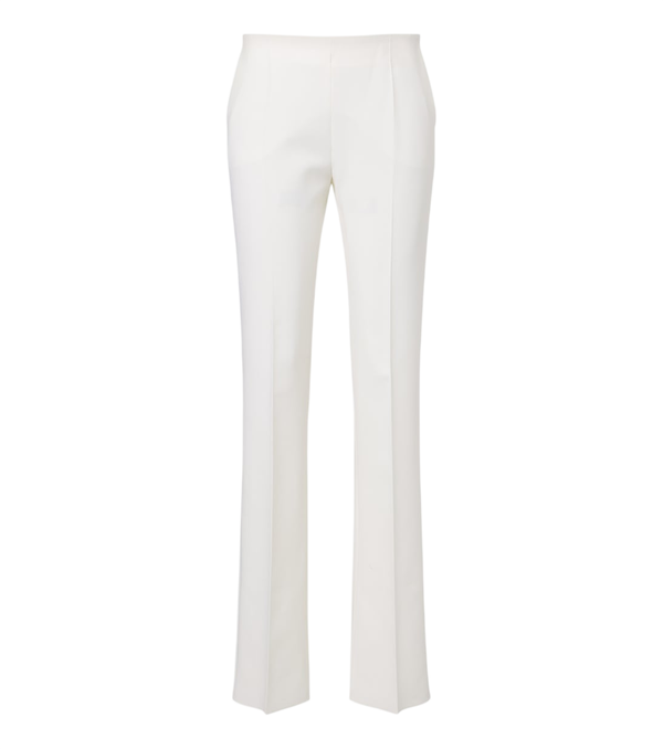 Pantalon droit en mélange de laine Max Mara