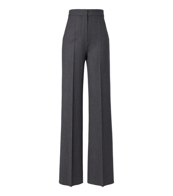 Pantalones de pernera ancha en mezcla de lana de Max Mara