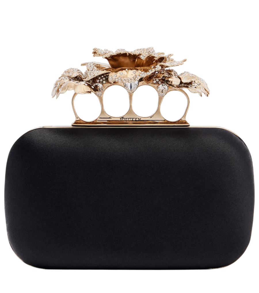 Pochette en satin à poignée Carnation McQueen