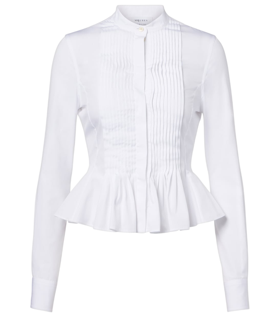 Chemise en popeline de coton McQueen