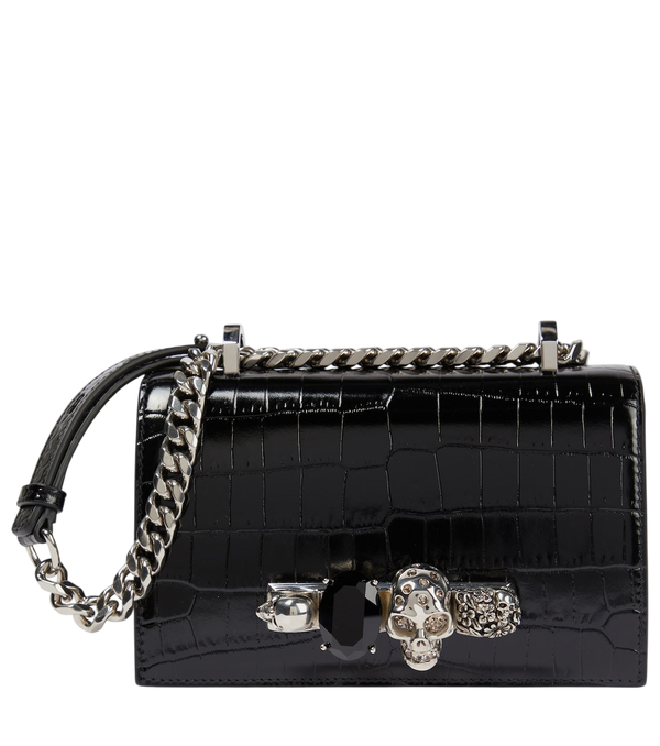 McQueen Jewelled Satchel leather shoulder bag