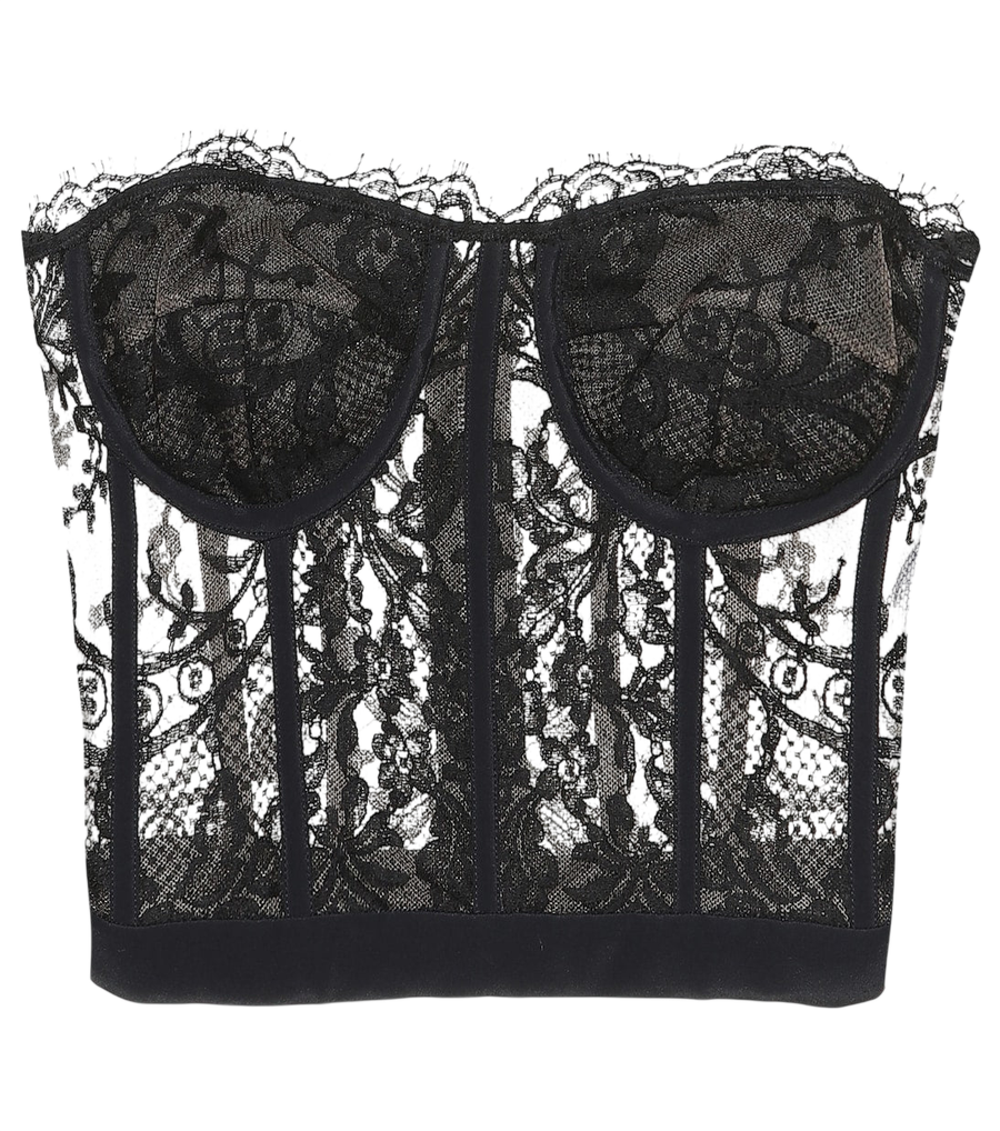 Bustier de encaje McQueen