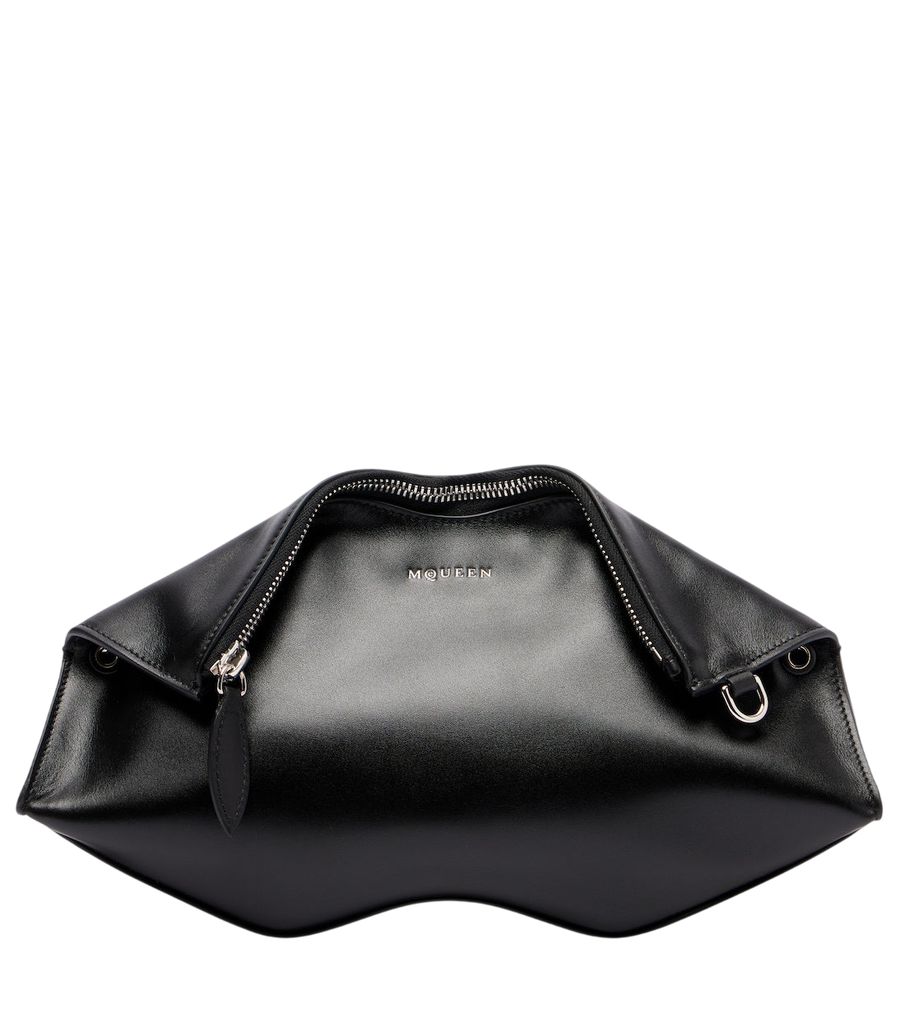 McQueen Manta Small leather clutch
