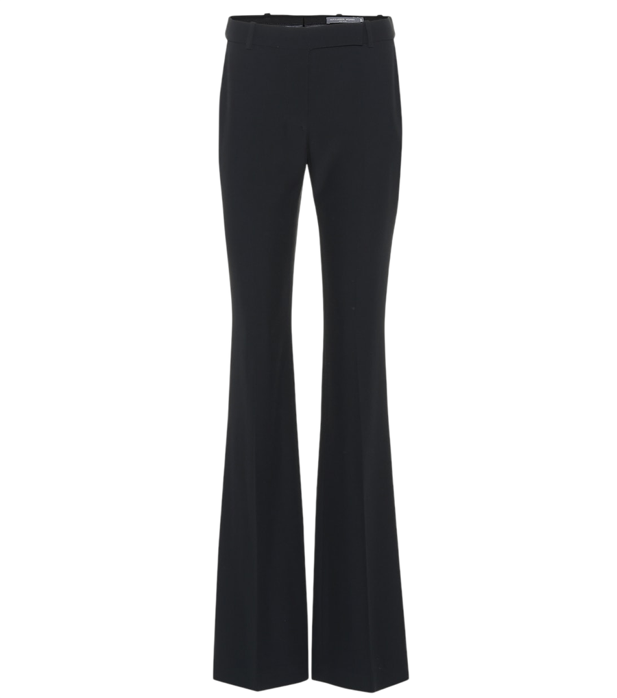 McQueen Mid-rise flared pants