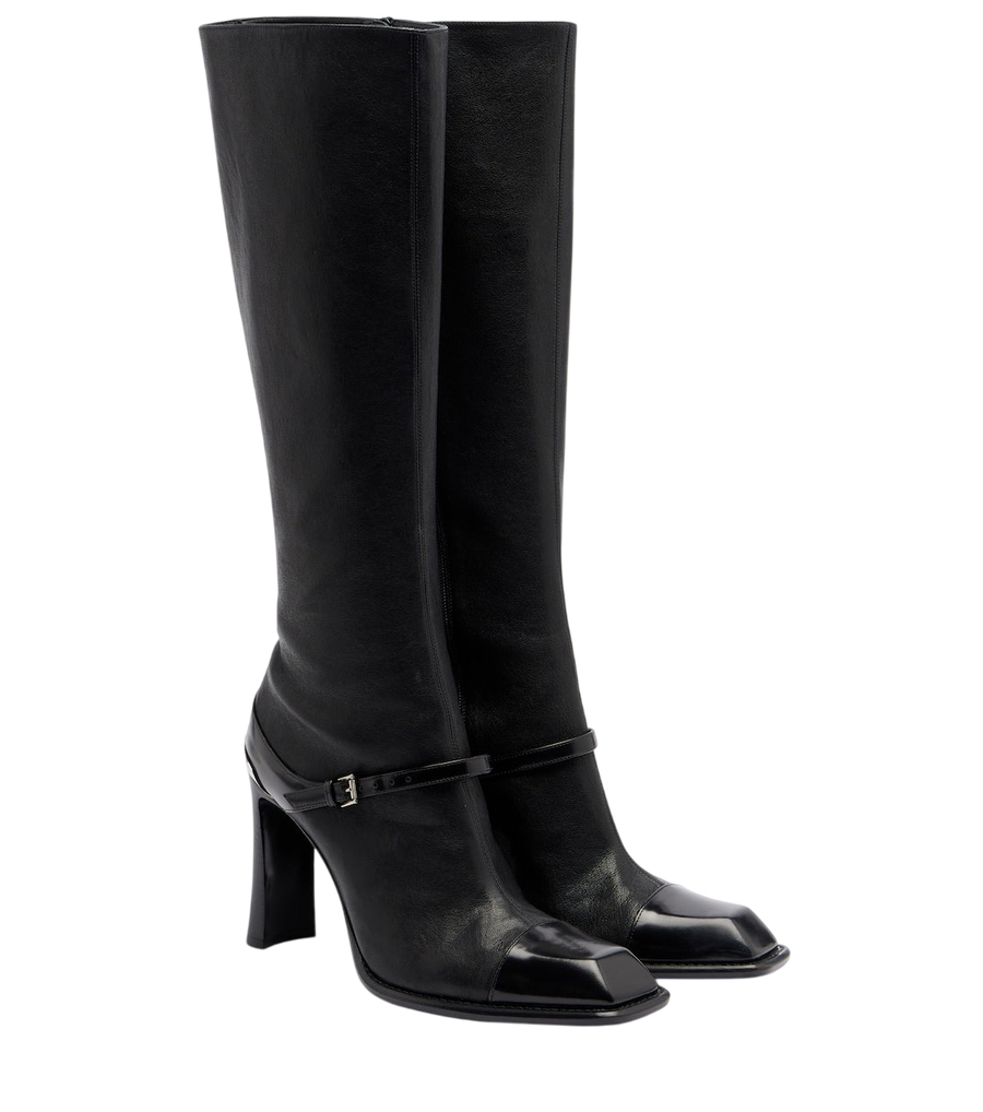 McQueen Niko leather knee-high boots