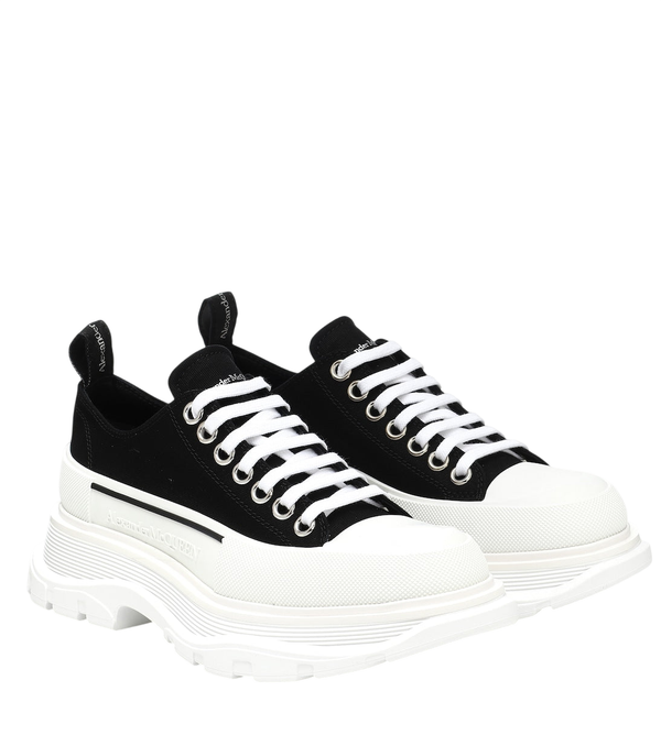 McQueen Tread Slick canvas platform sneakers