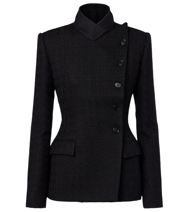 McQueen Wool and mohair tweed jacket