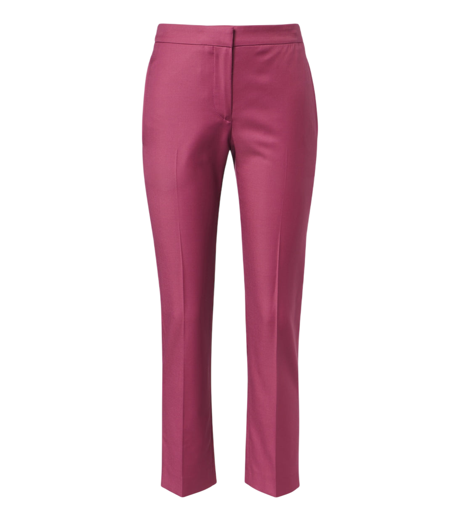 McQueen Wool gabardine slim pants