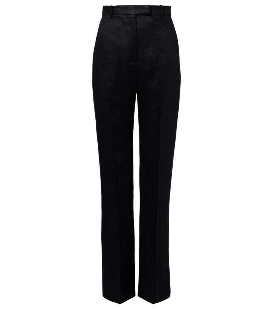 McQueen Wool grain de poudre straight pants