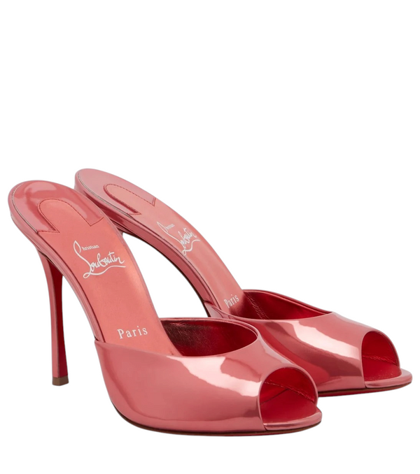 Christian Louboutin Me Dolly laminated leather mules