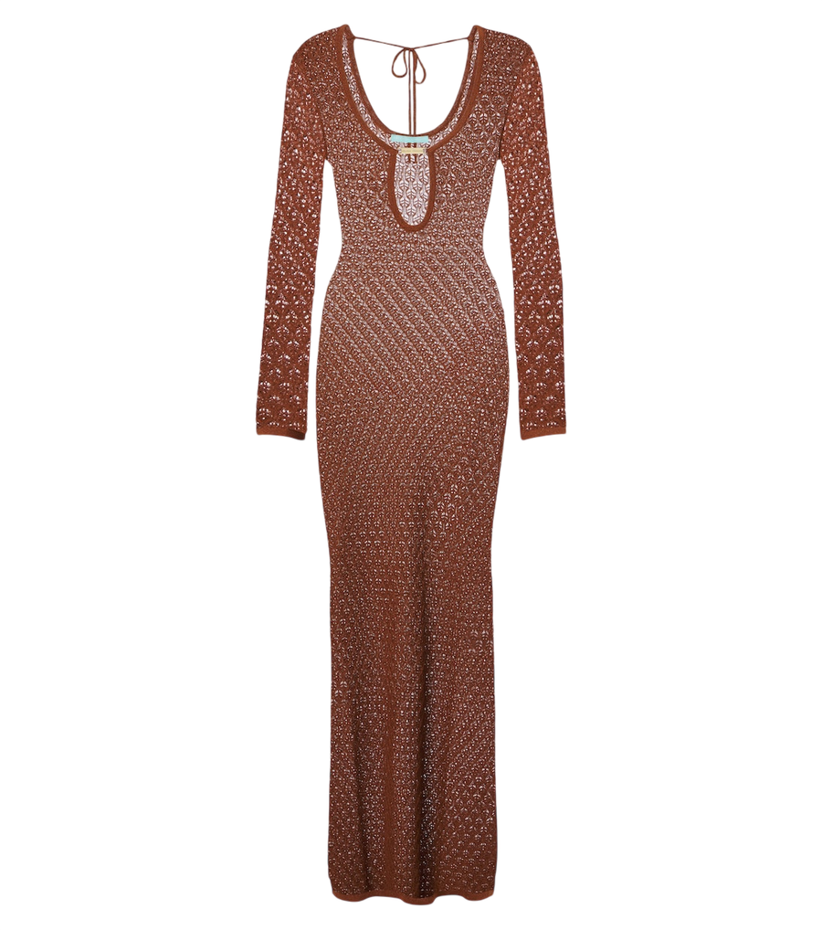 Melissa Odabash Casey open-knit midi dress