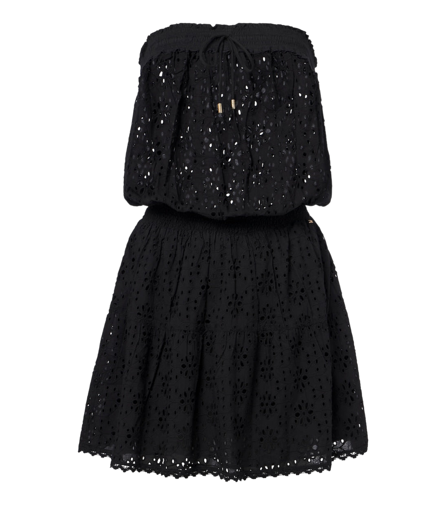 Melissa Odabash minivestido Colette em algodão com bordado inglês