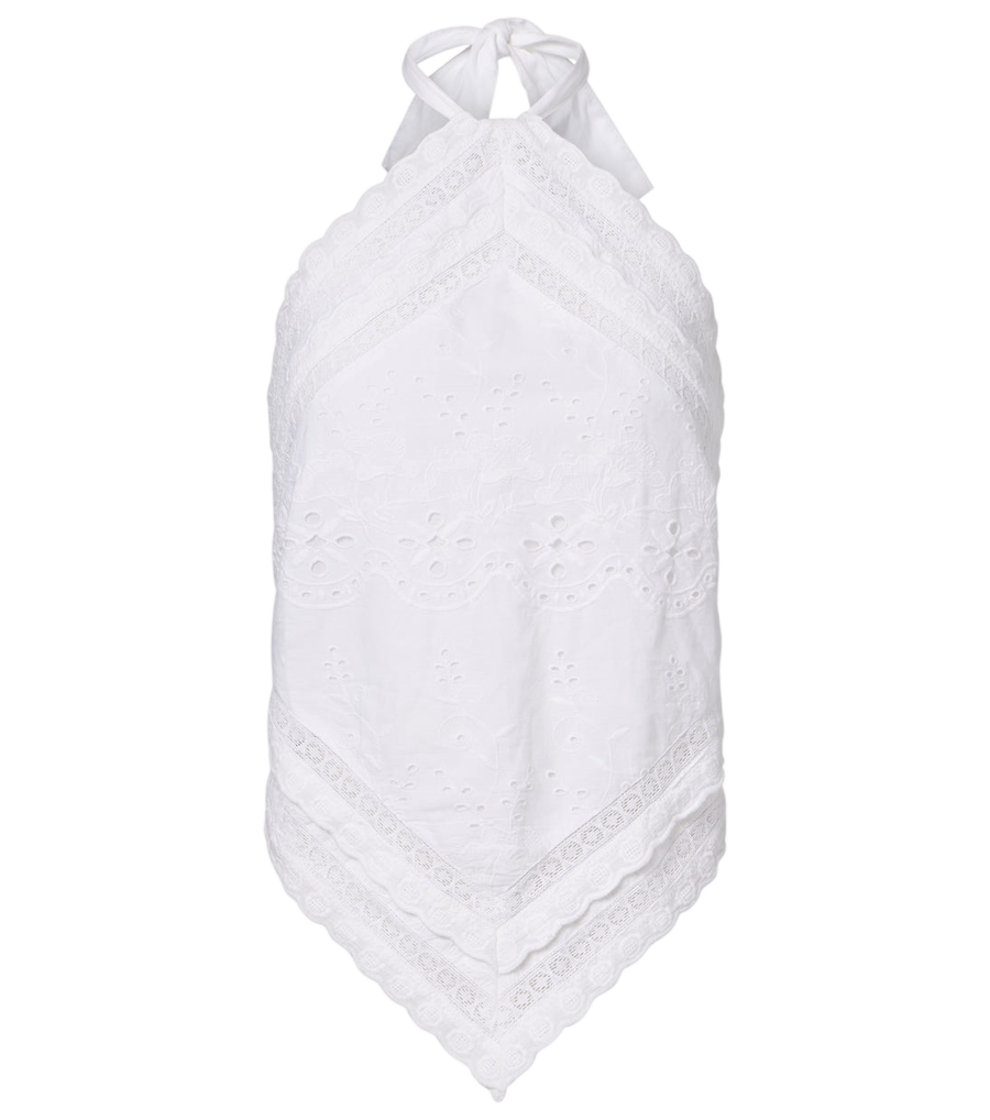 Melissa Odabash Felicity embroidered cotton top