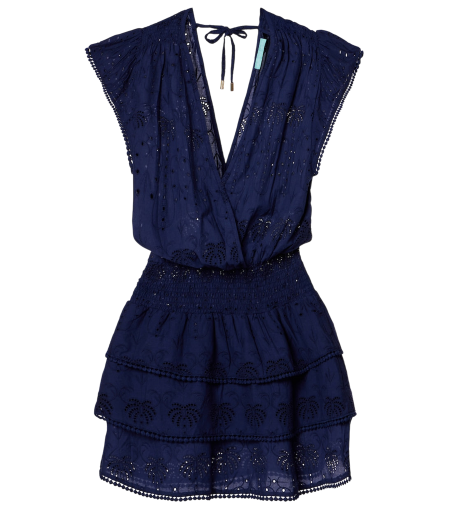 Melissa Odabash Jess robe courte en coton broderie anglaise