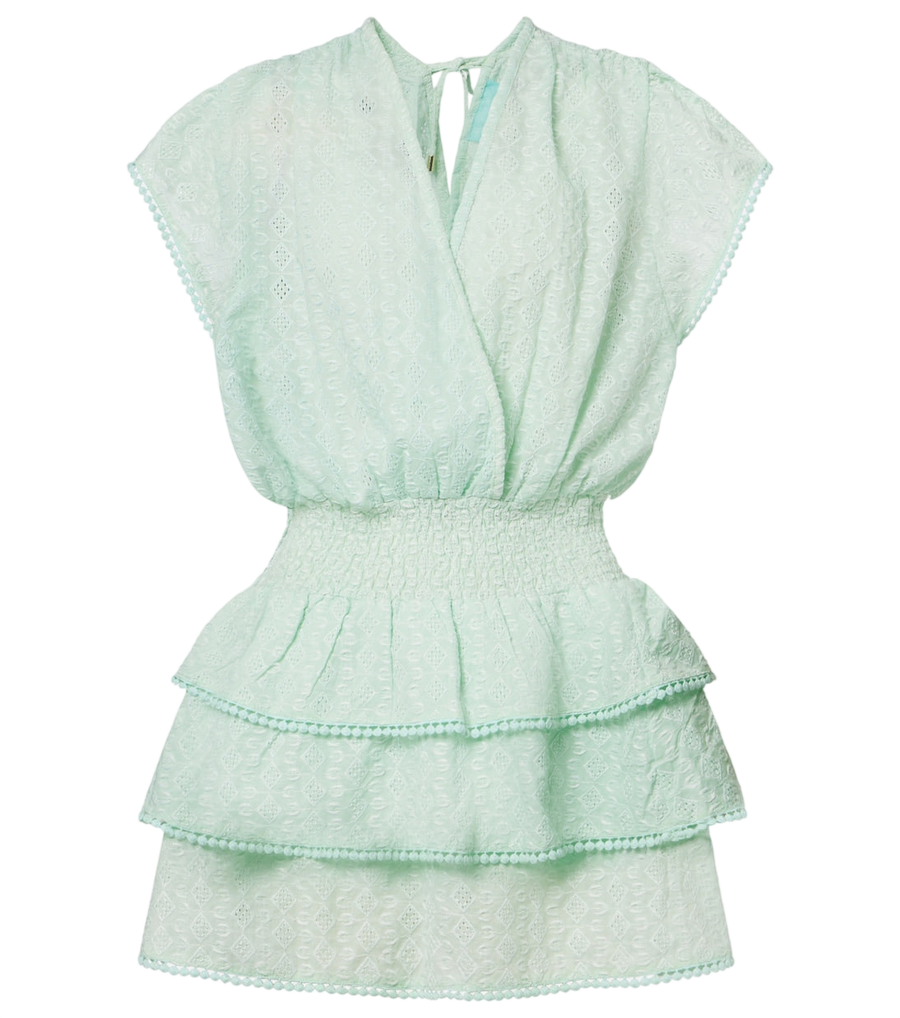 Melissa Odabash Jess embroidered cotton minidress