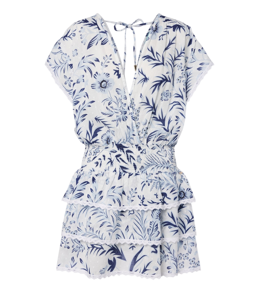 Minirobe étagée à finitions en crochet Jess à motif floral Melissa Odabash
