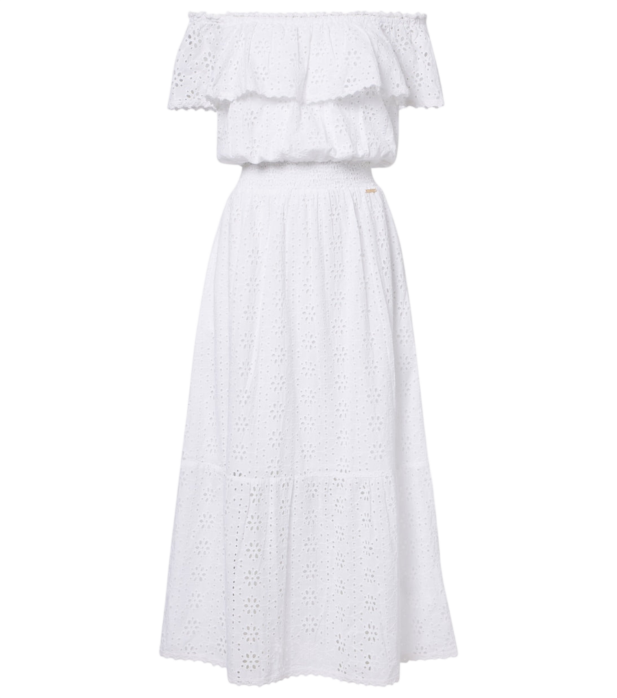 Melissa Odabash Larna broderie anglaise cotton midi dress