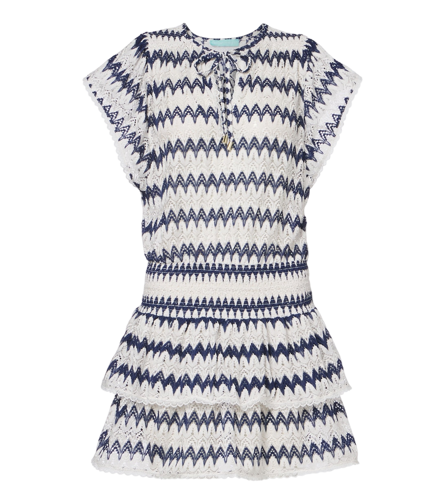 Melissa Odabash Minivestido Remi em malha chevron
