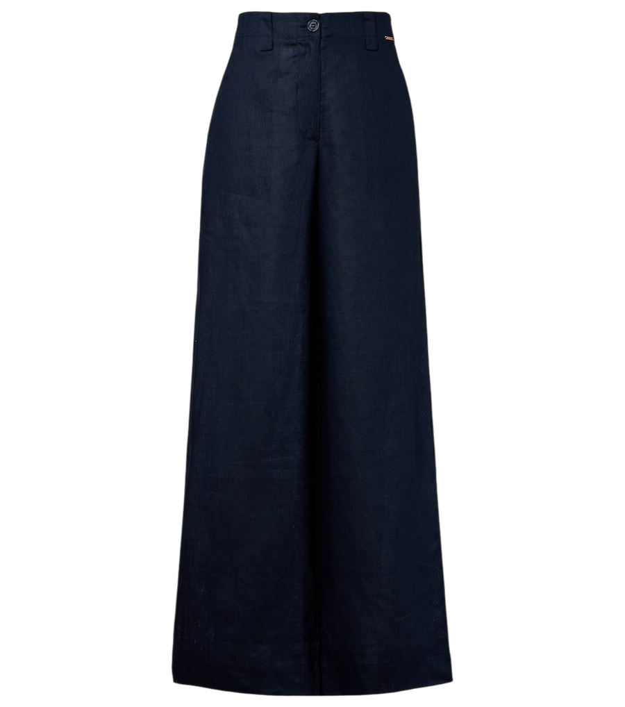 Melissa Odabash Serena linen wide-leg pants
