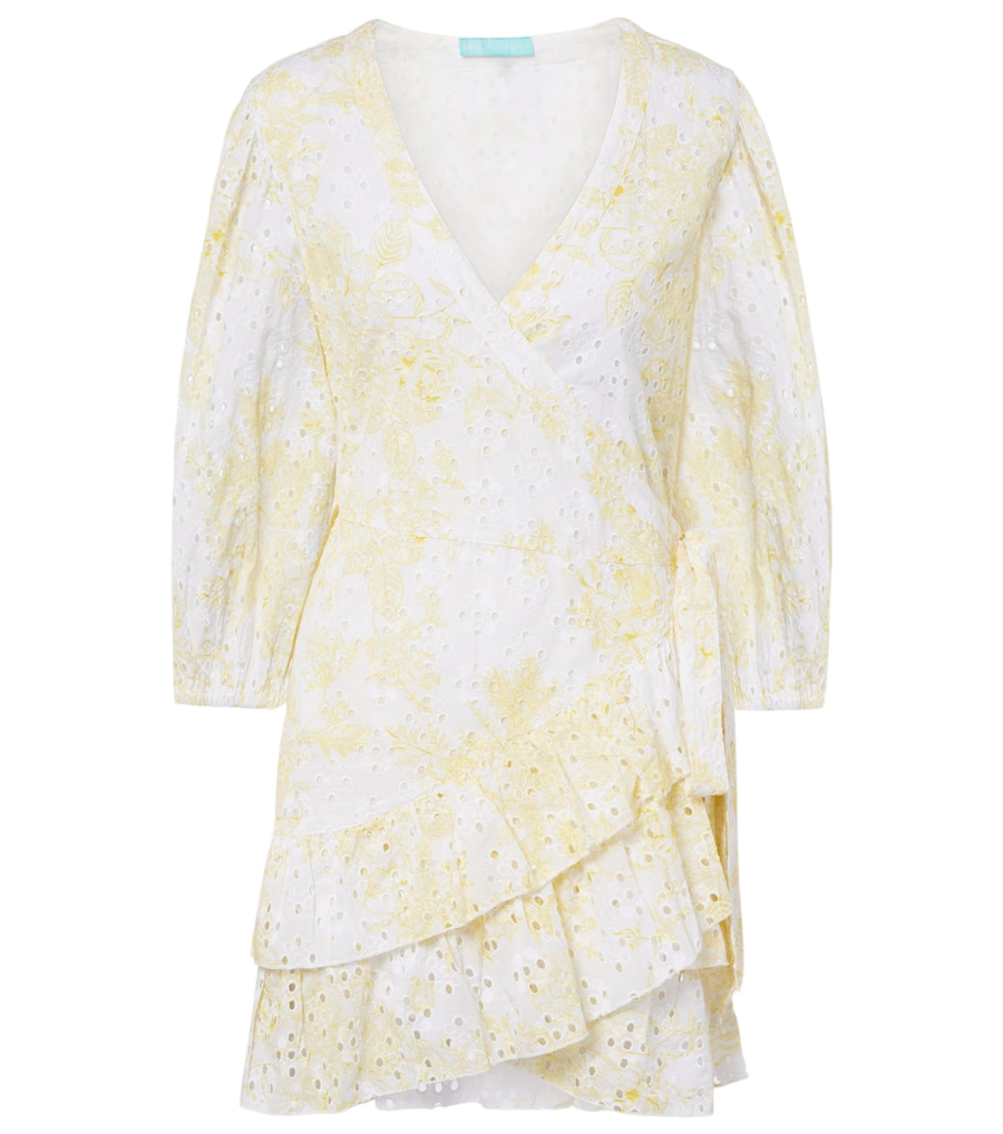 Robe portefeuille en coton broderie anglaise Tabitha de Melissa Odabash