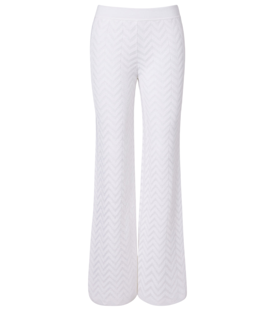 Missoni Chevron cotton-blend wide-leg pants
