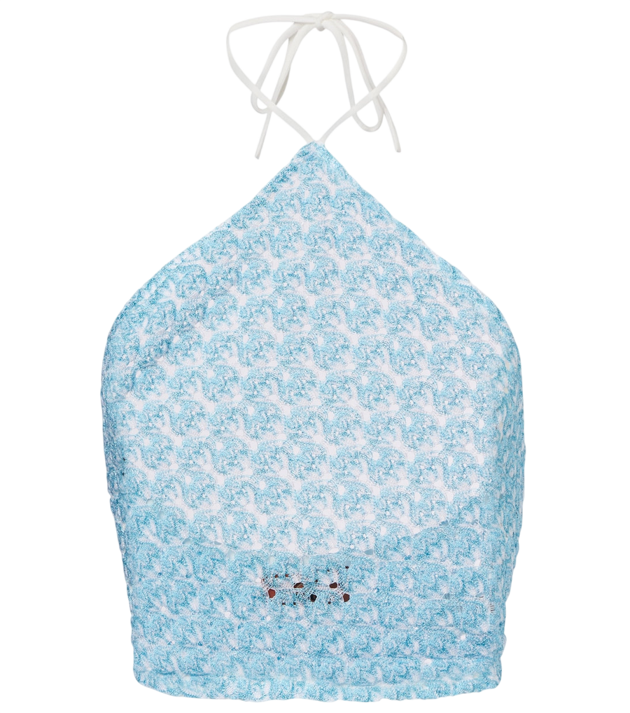 Haut dos nu en crochet Missoni