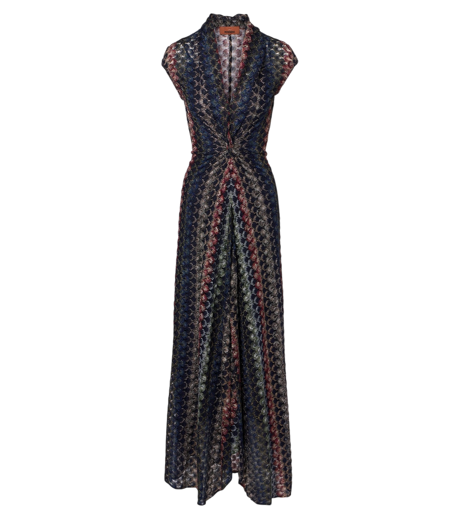 Missoni Abito lungo in maglia con arricciature