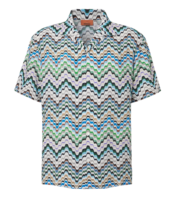 Missoni Greek Key bowling shirt
