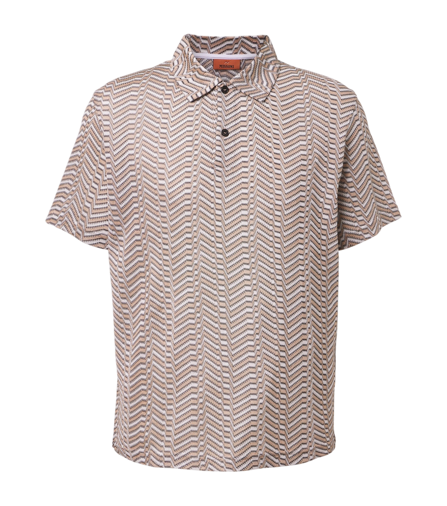 Missoni Greek Key polo shirt